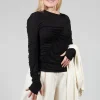 Crepe Interlock Shirt in Black