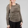 Crepe Interlock Shirt in Mud