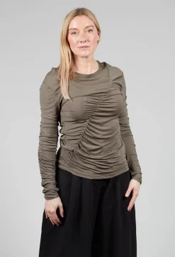 Crepe Interlock Shirt in Mud