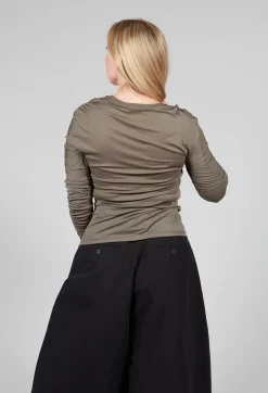 Crepe Interlock Shirt in Mud
