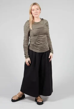 Crepe Interlock Shirt in Mud