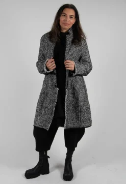 Crepe Texture Trousers in Black