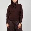 Crew Neck Jumper with Tie Neck in Java