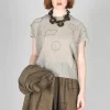 Crinkle Geometric Top in Euca