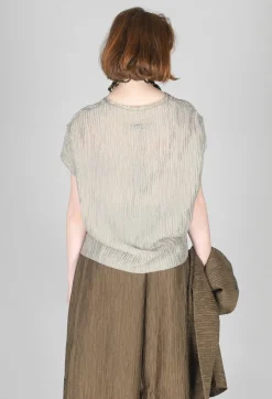 Crinkle Geometric Top in Euca