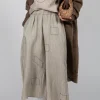 Crinkle Geometric Trousers in Euca