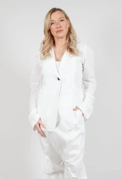 Crinkle Jacket in Starwhite