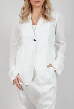 Crinkle Jacket in Starwhite