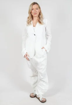 Crinkle Jacket in Starwhite