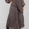 Crinkle Skirt in Iron