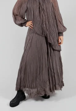Crinkle Skirt in Iron