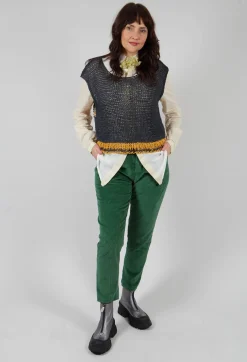 Crocheted Vest in Original Black