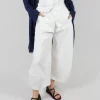 Cropped Balloon Trousers in Offwhite
