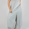Cropped Balloon Trousers in Grey