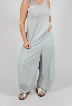 Cropped Balloon Trousers in Grey