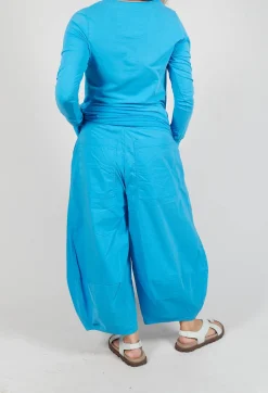 Cropped Balloon Trousers in Malibu
