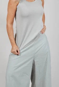 Cropped Balloon Trousers in Grey