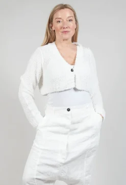 Cropped Cardigan in Callas