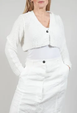 Cropped Cardigan in Callas