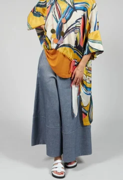 Cropped Culottes in Original Indigo