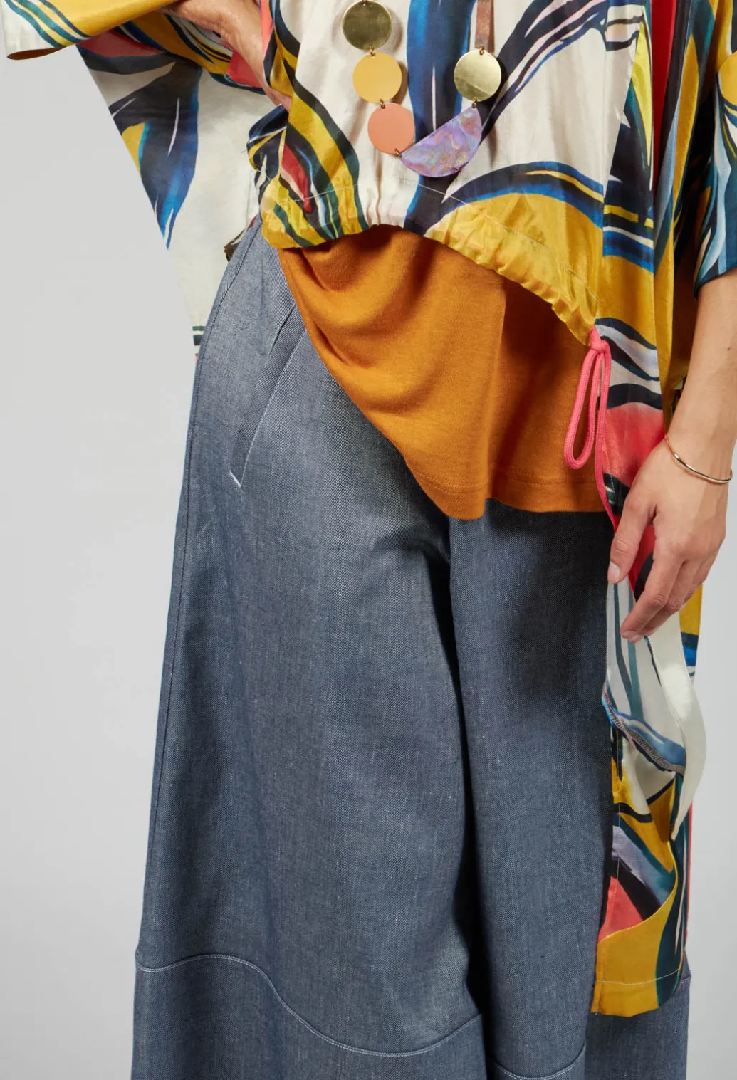 Cropped Culottes in Original Indigo