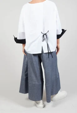 Cropped Culottes in Original Indigo
