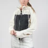 Cropped Hooded Jacket in Black Paint