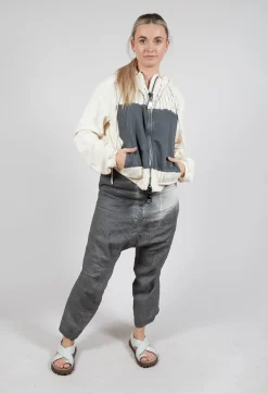 Cropped Hooded Jacket in Asteroid Paint