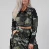 Cropped Jacket in Multicolour