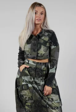 Cropped Jacket in Multicolour