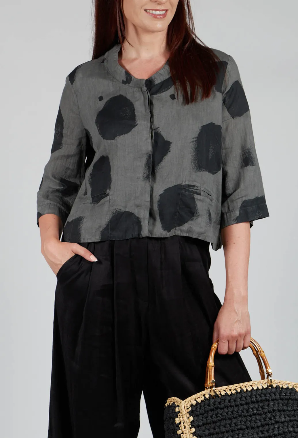 Cropped Jacket in Sage