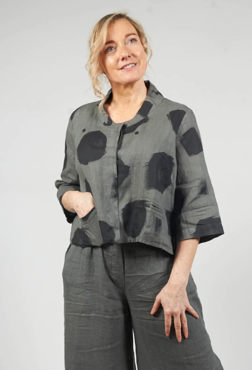 Cropped Jacket in Sage