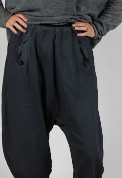 Cropped Leg Sweatpants in Coal Cloud