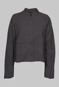 Cropped Long Sleeved Jacket in Faggio