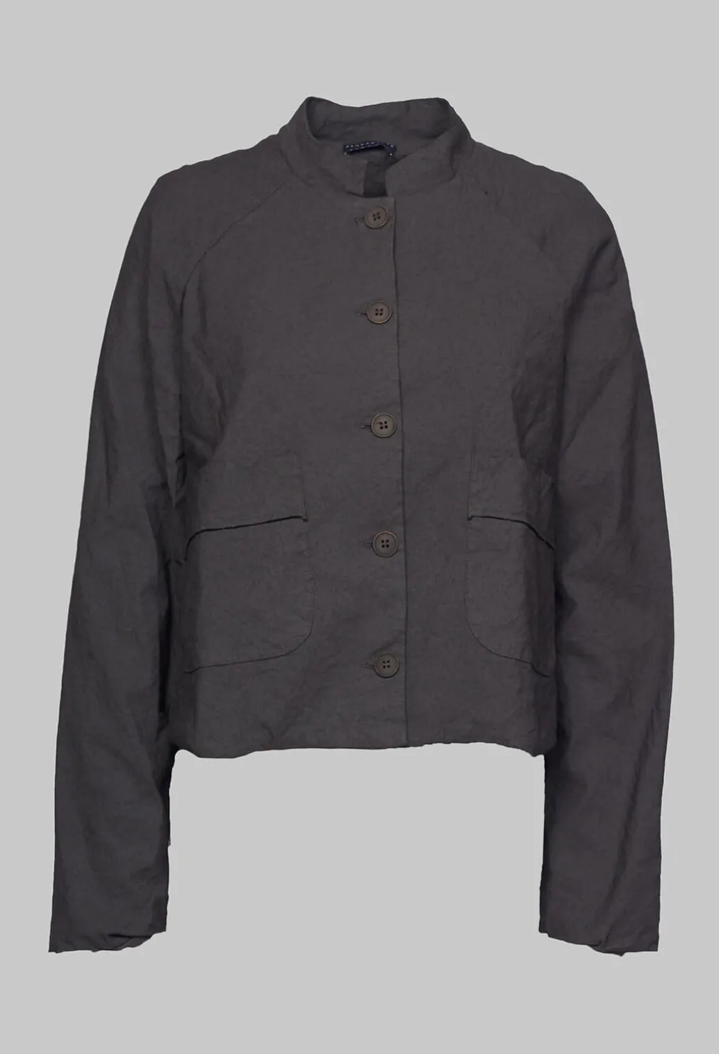 Cropped Long Sleeved Jacket in Faggio
