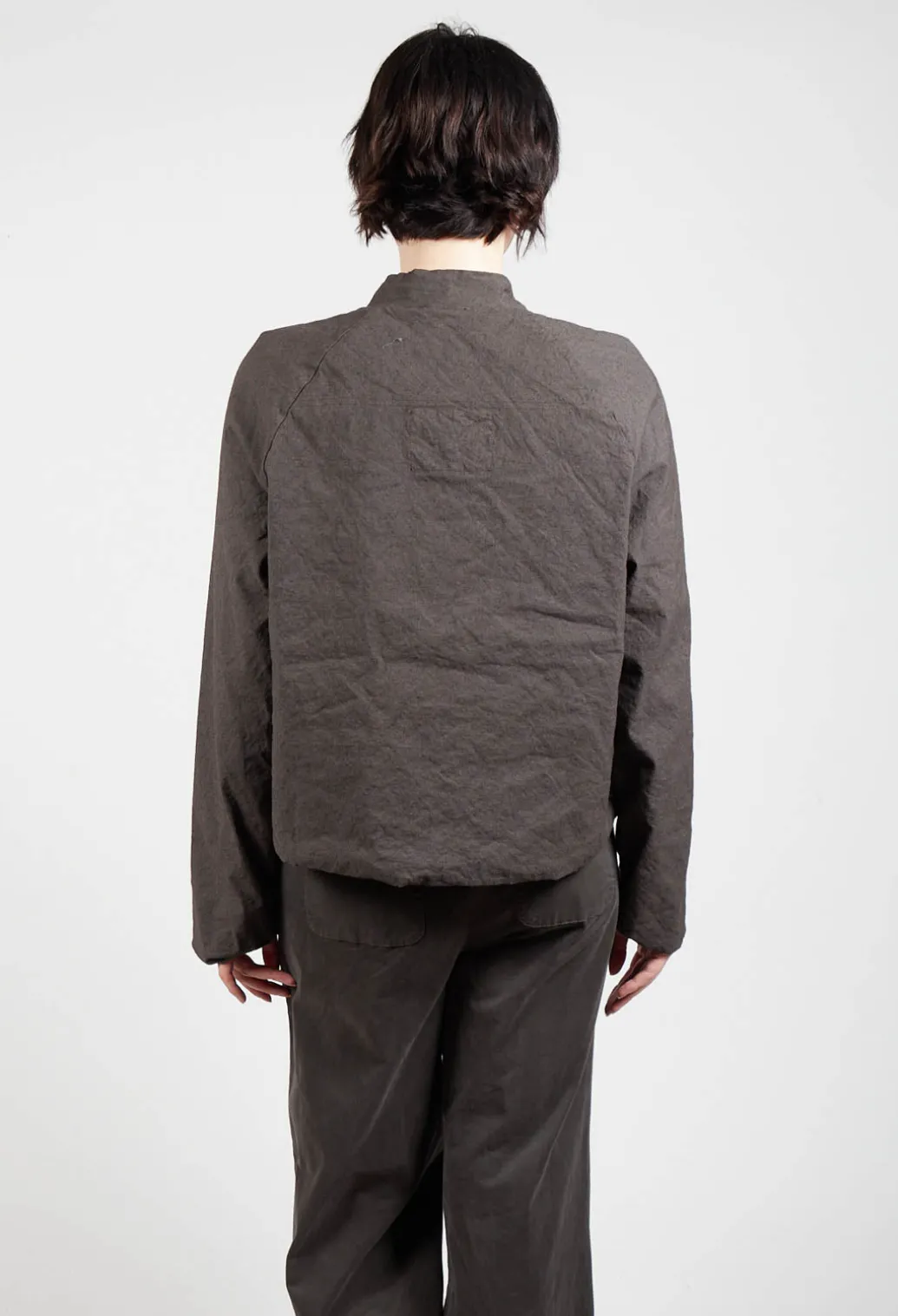Cropped Long Sleeved Jacket in Faggio