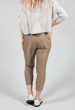 Cropped Pull On Trousers