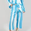 Cropped Pull On Trousers in Malibu Print