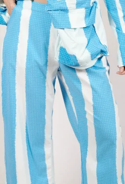 Cropped Pull On Trousers in Malibu Print