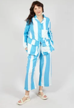 Cropped Pull On Trousers in Malibu Print