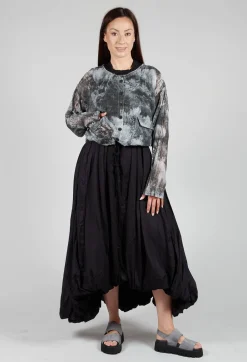 Cropped Shirt in Steppe Black