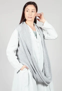 Cropped Sleeveless Jumper in Ice