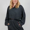Cropped Sweatshirt in Coal Cloud