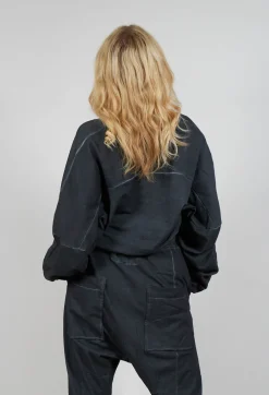 Cropped Sweatshirt in Coal Cloud