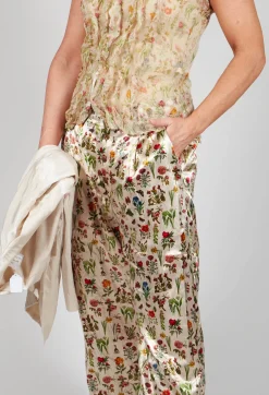 Cropped Trousers in Petite Fleurs