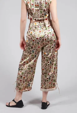 Cropped Trousers in Petite Fleurs