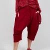 Cropped Trousers in Sunset Cardinal
