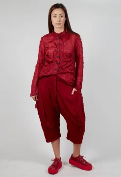 Cropped Trousers in Sunset Cardinal