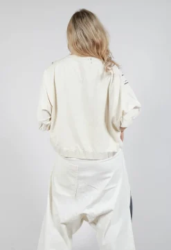 Cropped T-Shirt in Asteroid Paint