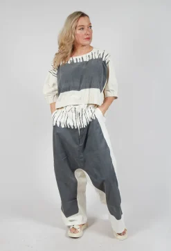 Cropped T-Shirt in Asteroid Paint